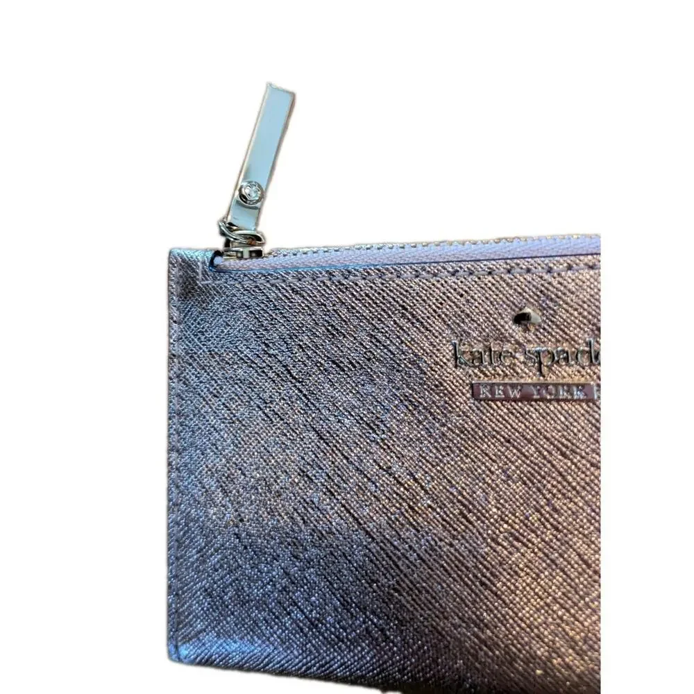 Kate Spade Morgan Metallic Gusseted Wristlet Bag Purse